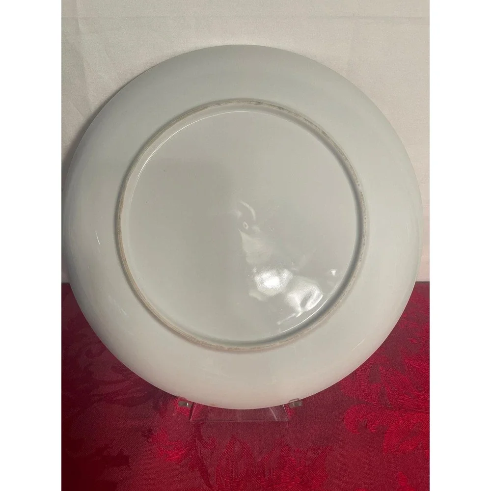 Vintage Satsuma Decorative Floral 10.5 inch Plate Made in Japan